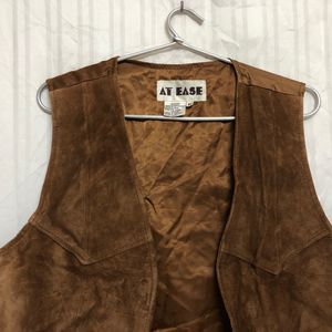 At Ease Leather Waistcoat