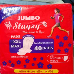 Stayzy XXL & XXXL Sanitary Pads Pack Of 80 Pad