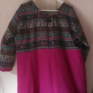 Pink Anarkali Kurti