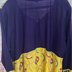 Purple And Yellow Dress