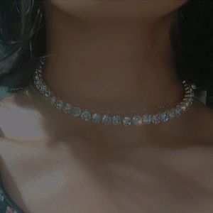 Diamond Studded Choker With studs