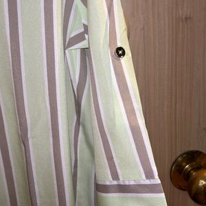 Lime Green Stripe Tunic