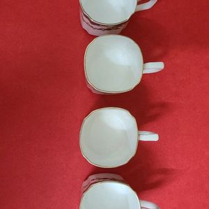 Ceramic Teacups Set Of 4