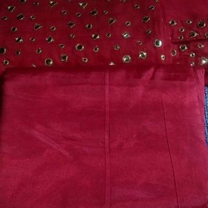 Heavy Work Kurta Set Material