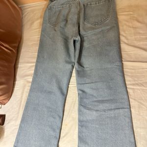 Blue Wide leg denim jeans