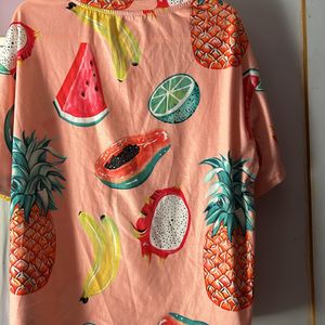 Oversized Summer Clothes Essential Fruit Tee