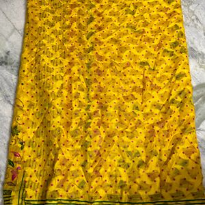 Light Weight Brand New Saree With Blouse 💛