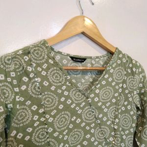 Zudio Green Kurta(Women)