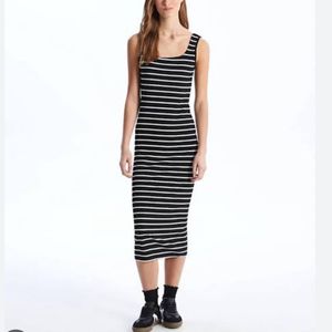 Zebra Line Long Dress😍