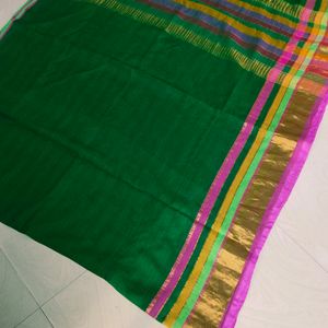 Zaree Border Pure Cotton Saree