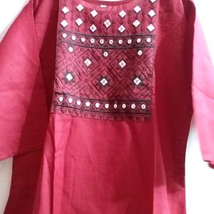 Maroon Kurti For Women....