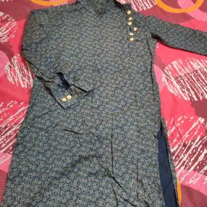 Beautiful Flower PrintKurta For Kids (8-10 Years)