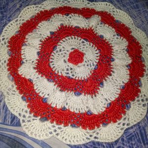 Crochet Wool Table Mat Or Thali Cover