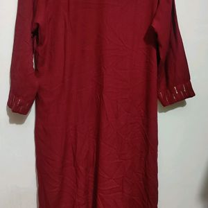 Maroon Kurti For Girl Or Women 38 Bust