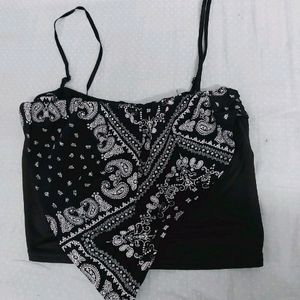 Bandana Style Crop Top