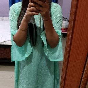 Green Kaftan Kurti