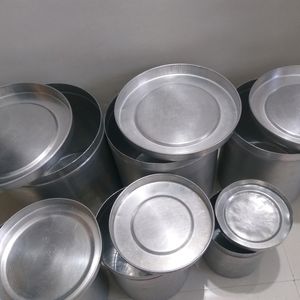 grocery container,aluminum dabba, storage