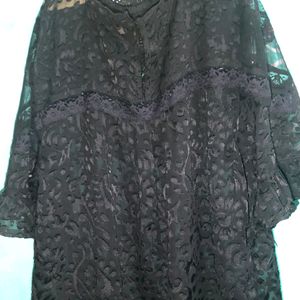 Black New See Thought Top