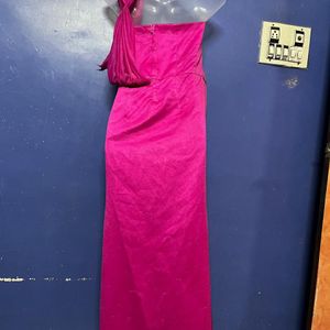 Korean Long Designer Pink Gown