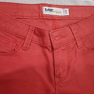 Lee Off Red Jeans