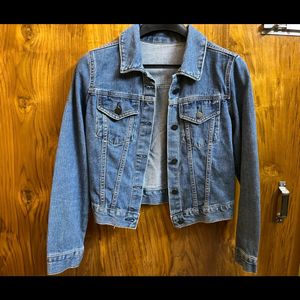 Crop Blue Denim Jacket