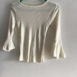 Off White Flared Top