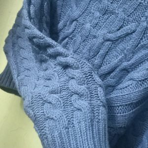 Sky Blue Knitting Sweater