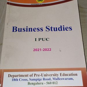 1st PUC Business Studies Textbook