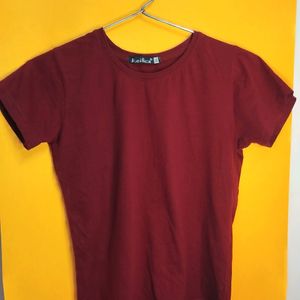 Maroon Regular T-shirt 🫵