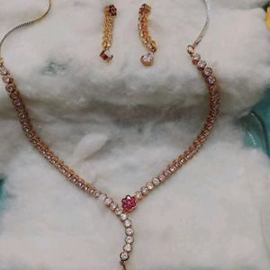 Zircon necklace set