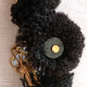 Black Pom Poom Bracelet