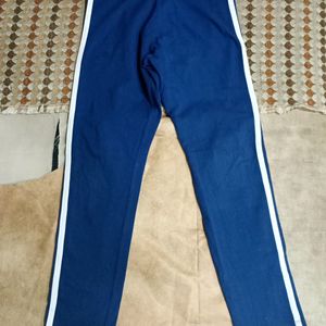 Navy Blue Striped Leggings For Kids(Girls)