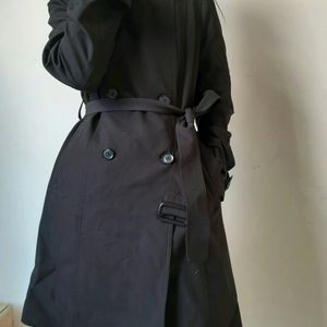 RENOMA BLACK TRENCH COAT