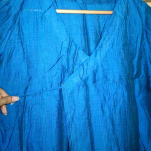 Silk Blue Shrug For Ethnic Wear (Women's)