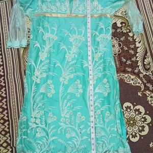 Embroidered Kurti+Salwar+Dupatta