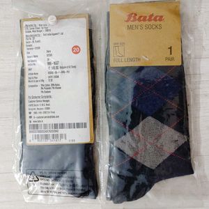 The Bata New Socks Combo-2 Formal Wear(Multicolor)