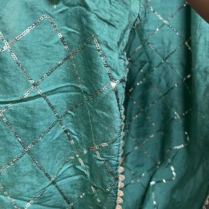 Green Sequence Dupatta