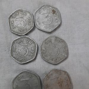 3 Paisa Old Coin