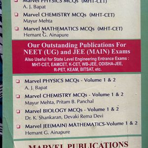 Marvel Mcq Books For JEE And CET (in High Demand)