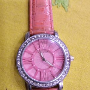 Geneva Ladies Watch Pink