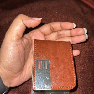 Metal Leather Card/ Tabac*co Holder