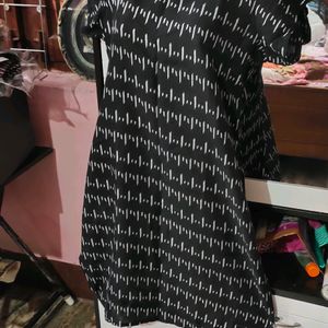 😍Amazing Black Cotton Printed Kurti🥰