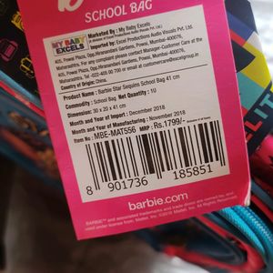 Barbie Kids Bag Pack