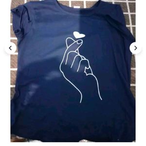 BTS Army Navy Blue Top For Women