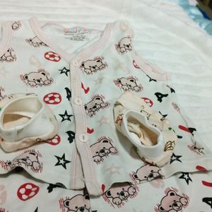 Used Baby Dress With Socks