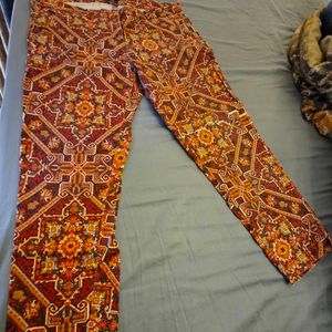 Lifestyle Ethnic Print Women Trouser