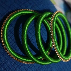 Thread Bangles Colour Green