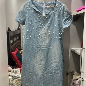 Designer Denim Dress For 38 -40 Bust Size …