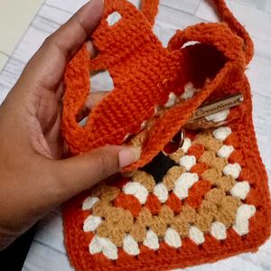 Crochet Sling Bag.