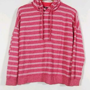 Spunk Coral Pink Printed Hoodie (Women)